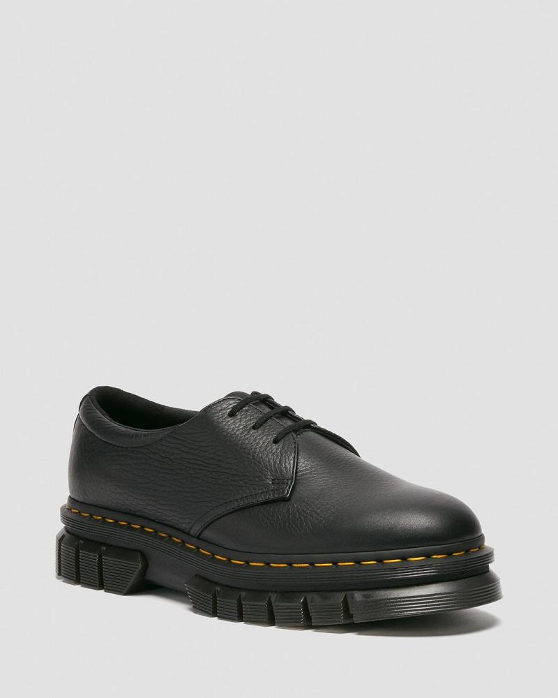 Dr Martens Rikard Lunar Lær Platform Sko Herre Svarte | Norge 190TCE